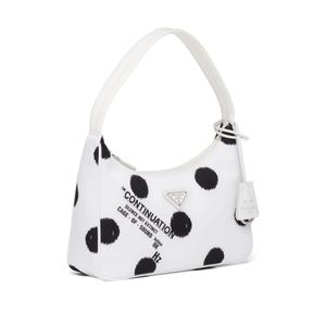 Prada Re-Edition Polka Dot Re-Nylon Shoulder Bag New